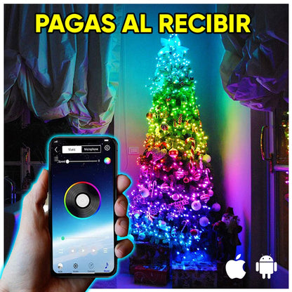 LUCES NAVIDEÑAS LED 🎄 SINCRONIZACIÓN CON MUSICA  POR BLUETOOTH